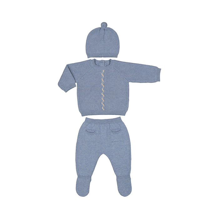 Mayoral Blue Knit 3-piece TMH Outfit