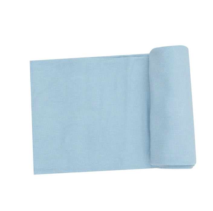 Angel Dear Dream Blue Ribbed Swaddle Blanket