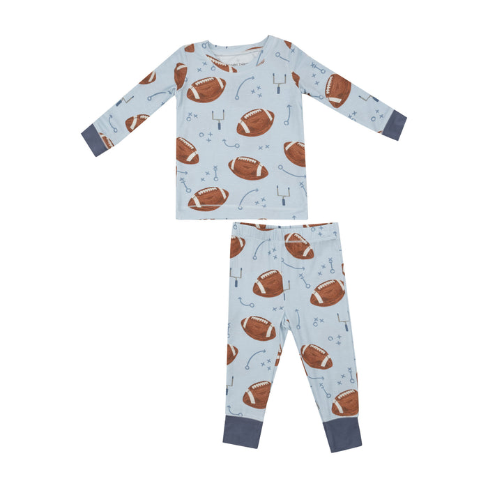 Angel Dear Footballs Blue Fun Long Sleeve Loungewear Set